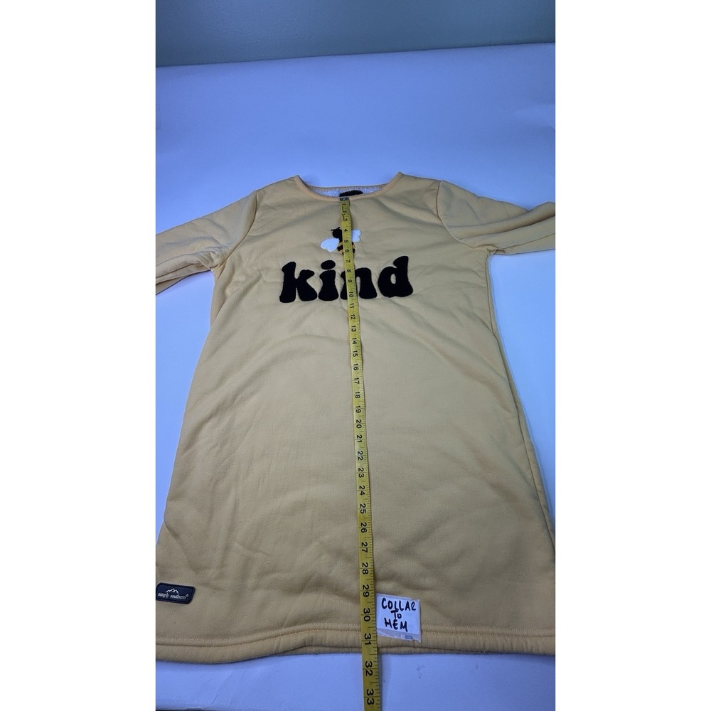 Simply Southern Yellow Bee Kind Pullover Fleece Women Large Oversized Sweatshirt - Picture 7 of 9